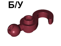 ! Б/У - Hook with Tow Ball, Dark Red (30395 / 6008602) - Б/У