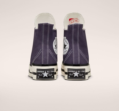 Кеды Converse Chuck 70 Plus фиолетовые высокие на платформе