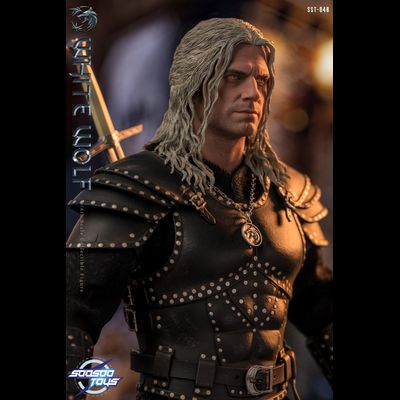 Ведьмак Геральт (Генри Кавилл, "The Witcher" Netflix) - КОЛЛЕКЦИОННАЯ ФИГУРКА 1/6 white wolf (SST048) - Soosoo toys