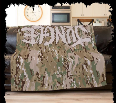 JUNGLE ROT - CAMO LOGO плед