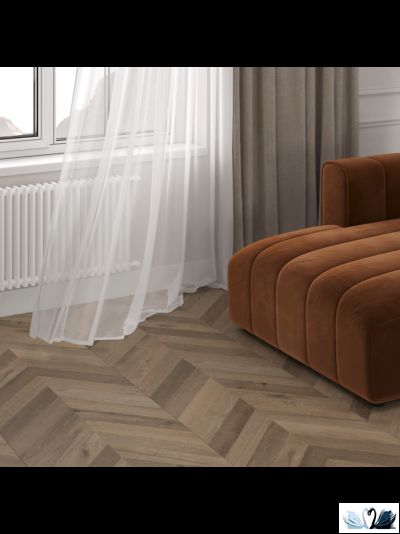 Керамогранит Laparet Вуд Люкс Уолнат Шеврон М\Wood lux walnut chevron M Кarving MR 60х120 см коричневый матовый карвинг