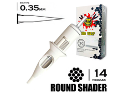 14RS/0,35 mm - Round Shader "BIG-WASP" (STANDARD WHITE)