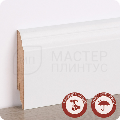 Плинтус МДФ Титан Вектор 80х16х2150 мм. покрашенный в цвет RAL