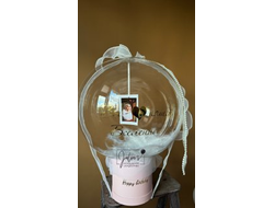 Подарочный бокс шар с фотографией