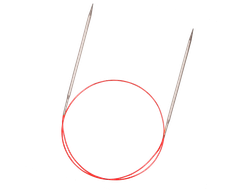 Спицы металл Addi круговые на леске 40 см  с удлиненным кончиком 2.5 мм