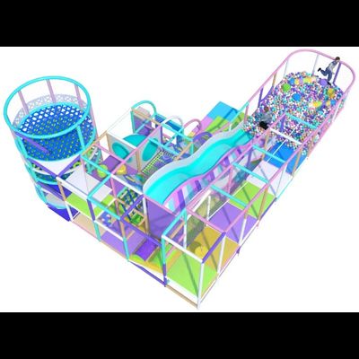 Детский игровой лабиринт Сиреневый 10,9 х 7,4 х 3,6м.