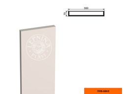 Гладкое тело фасадной пилястры из пенополистирола с покрытием LEPNINAPLAST-FASAD (Лепнинапласт-фасад) ПЛВ-550/2