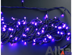 ФИОЛЕТОВАЯ гирлянда НИТЬ 20 м, 220В, ДИНАМИКА