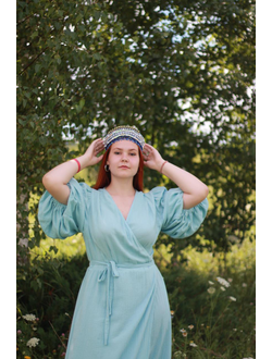 Платье на запах из муслина "Услада"