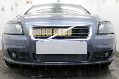 Защита радиатора Volvo C30 2006-2010 black PREMIUM