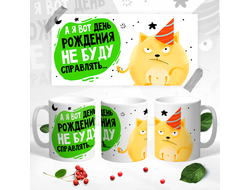 Кружка День рождения не буду справлять