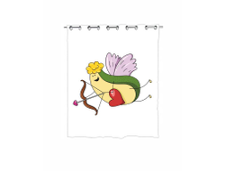 Штора для ванной #2 на День влюблённых, 14 февраля