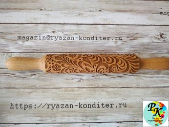 Узорная скалка "Зимний узор"