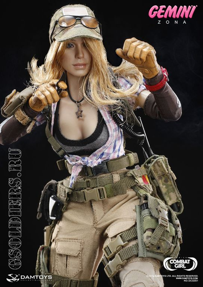 Кепка тактическая женская с шевроном 1/6 (DCG001) - DAMTOYS