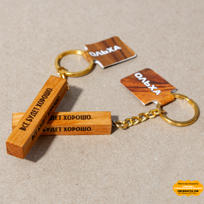 Брелок с Вашим текстом