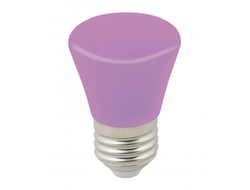 Лампа св/д Volpe колокольчик E27 1W фиолетов. д/гирлянды "Белт Лайт" LED-D45-1W/PURPLE/E27/FR/С BELL