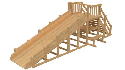 Зимняя деревянная заливная горка Выше Всех Ледянка 1 (масло)