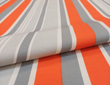 Ткань уличная мебельная садовая ВО полоса оранжевая
