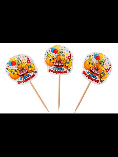 Шпажки 12 шт, МИКС