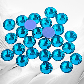 Стразы термоклеевые, цвет бирюзовый, размер SS16 (3,8 - 4,0 мм), 1440 шт