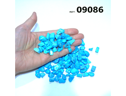 Говлит натуральный тонированный под бирюзу арт.09086: россыпь для декорирования