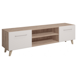 ВОЙТЕК М11 ТУМБА ПОД ТВ 1700 ДУБ БАРРИК/БЕЛАЯ МАТОВАЯ