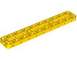 Technic, Liftarm, Modified Frame Thick 3 x 19 Open Center, Yellow (67491 / 6366745)