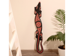 Модель № W164: панно &quot;Геккон&quot; из дерева албезии