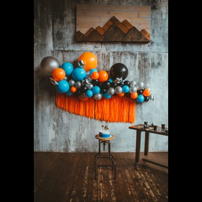 Оформление детского дня рождения в стиле космос № 1455