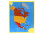 Карта Северной Америки (пазлы)