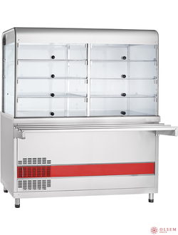 Прилавок-витрина Abat ПВВ(Н)-70КМ-С-01-ОК