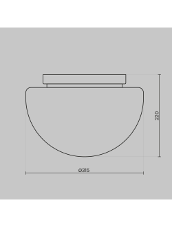 Потолочный светильник Glassy, MOD270CL-01B