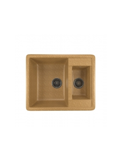 Мойка из искусственного мрамора MIXLINE ML-GM21 двухчашевая 485*600*190мм