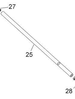 Рулевая тяга оригинал BRP 506152436 для BRP LYNX/Ski-Doo (Tie Rod)