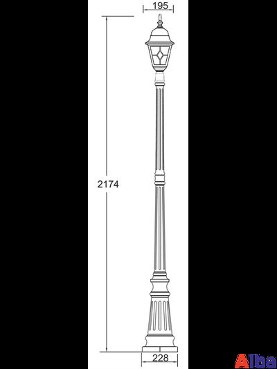 Quadro M 79909 Парковый светильник