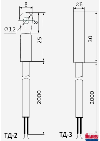 Термодатчик ТД-2 для термореле