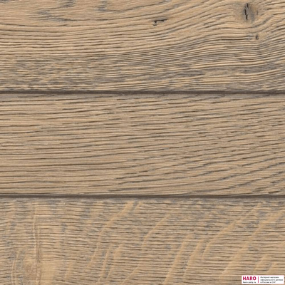 Декор паркетной доски Haro Дуб Табакко-Серый Терра Ретро 532982 структура
