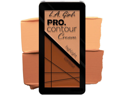 Палетка для контурирования LA Girl PRO Contour Cream 634 Light