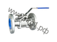 Шаровой кран фланцевый трехсоставной из нержавеющей стали