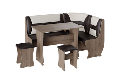 Кухонный уголок Уют тип 3 Дуб молочный (Бонмебель)