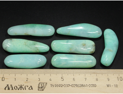 Хризопраз, галтовка в ассортименте, Австралия (35-40 мм, 7-9 г) №28495