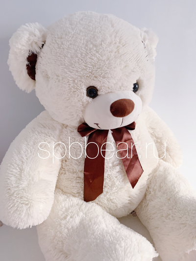 Плюшевый медведь 110 см бежевый Тони