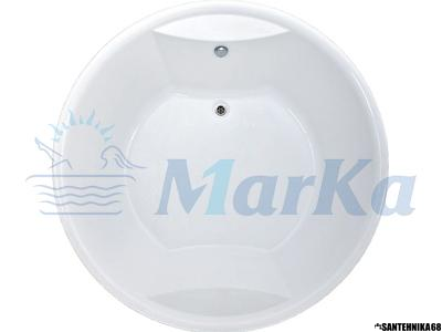 Ванна акриловая 1Марка 1,8*1,8 ОМЕГА круглая 600л (каркас+панель)