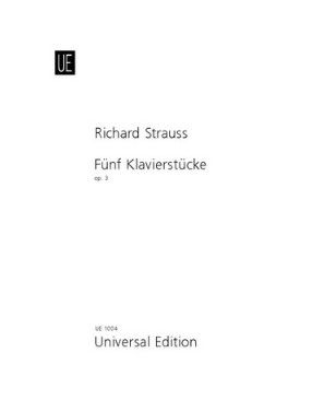 Strauss, Richard 5 Klavierstücke op.3