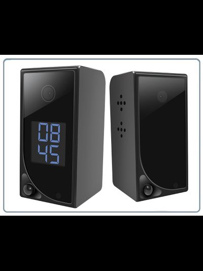 Комнатная беспроводная WiFi видеокамера на аккумуляторе с DVR с табло времени/будильник, Full HD (до 90 дней) (CamSC Pro)