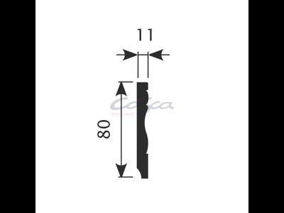 Плинтус PX015 - 80*11*2000мм