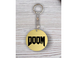 Брелок Doom/ Дум с гравировкой №11