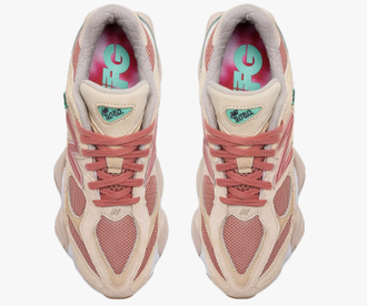 New Balance 9060 Розовые (Экозамша) сверху