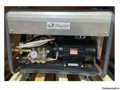 Насос плунжерный FW2 NH 15/210 TS85°C с эл. двигателем 380 В 5,5 кВт на раме с дистанц. кнопкой 24В