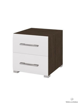 Ненси тумба прикроватная Венге/Белый глянец
